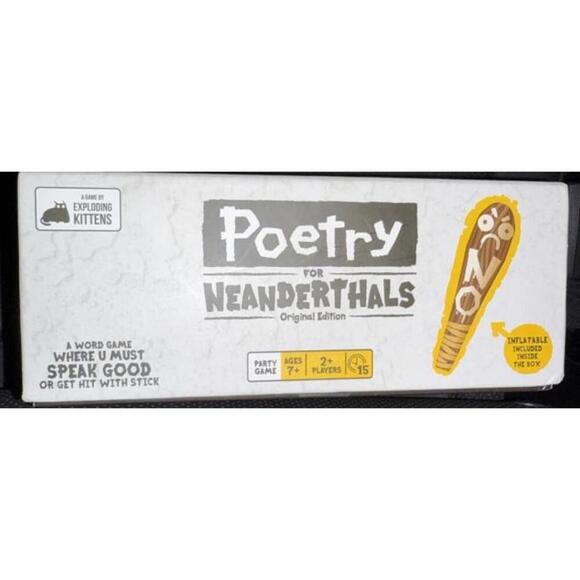 Exploding Kittens Poetry for Neanderthals Word Card Game New In Box, Sealed - Picture 8 of 9